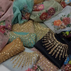 Organza 3pc Handmade Fancy Dress