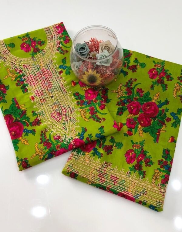 2PC Digital Print Floral Dress - Image 6