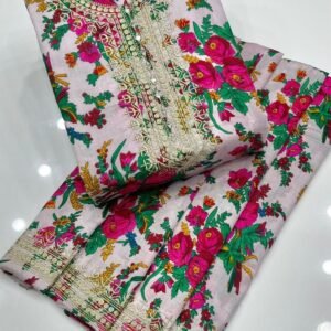 2PC Digital Print Floral Dress