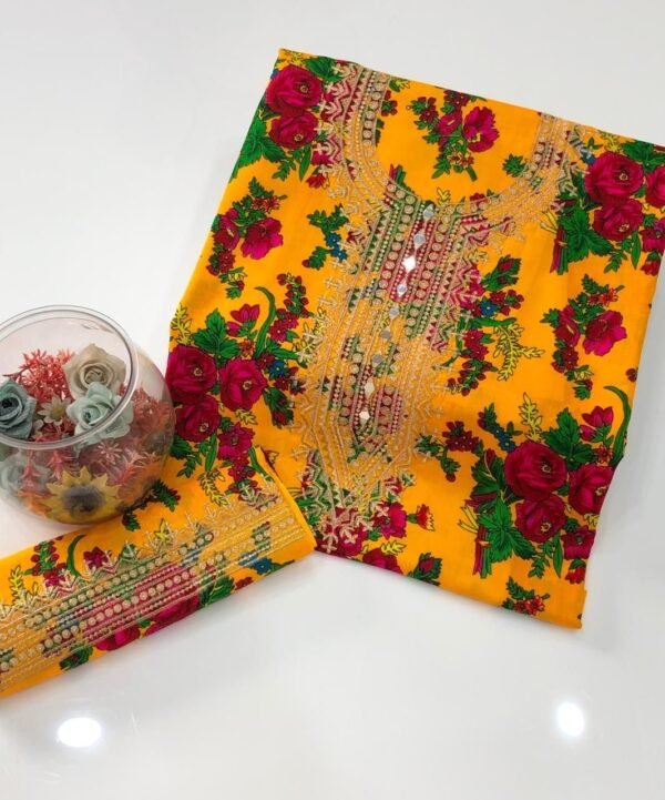 2PC Digital Print Floral Dress - Image 3