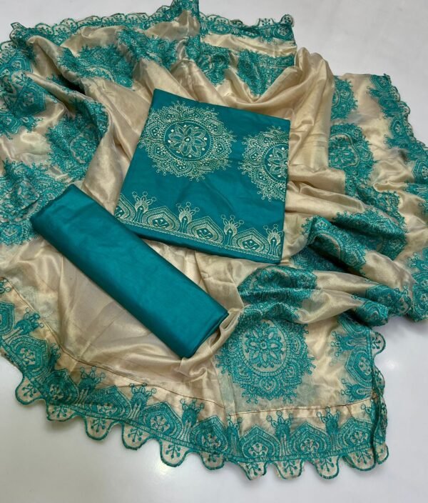 Lawn 3Pc Embroidered Dress - Image 5