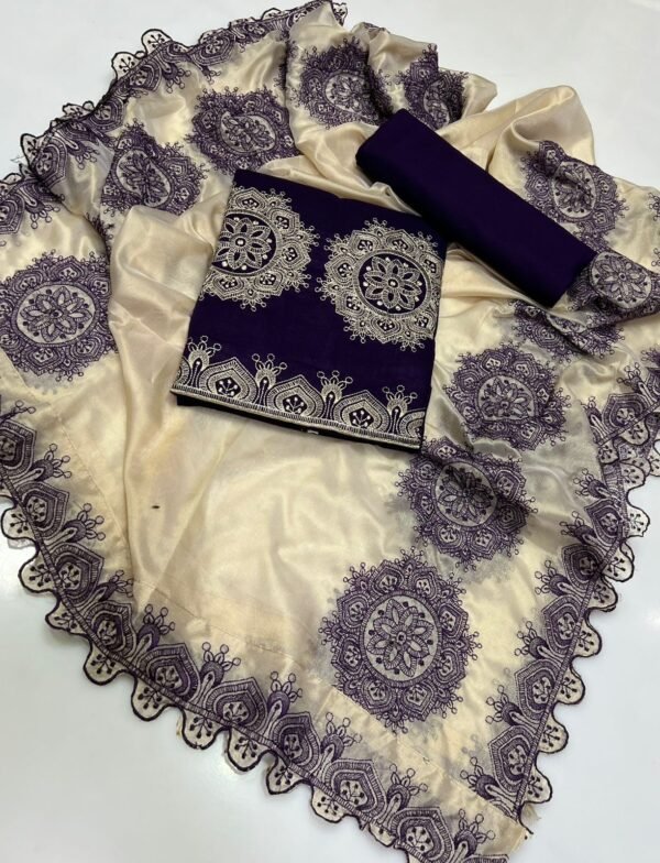 Lawn 3Pc Embroidered Dress - Image 4