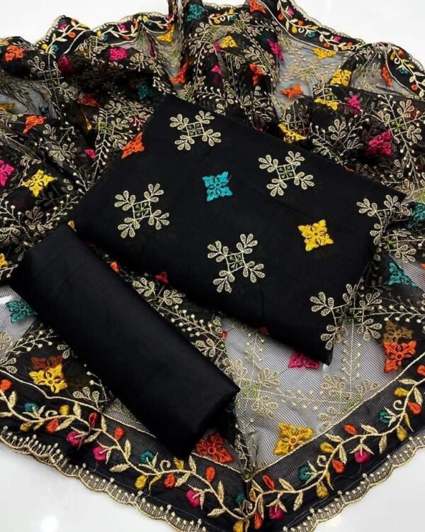 Lawn Cotton Embroidered Dress - Image 3
