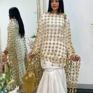 Hania Amir Imported Cutwork Dupatta