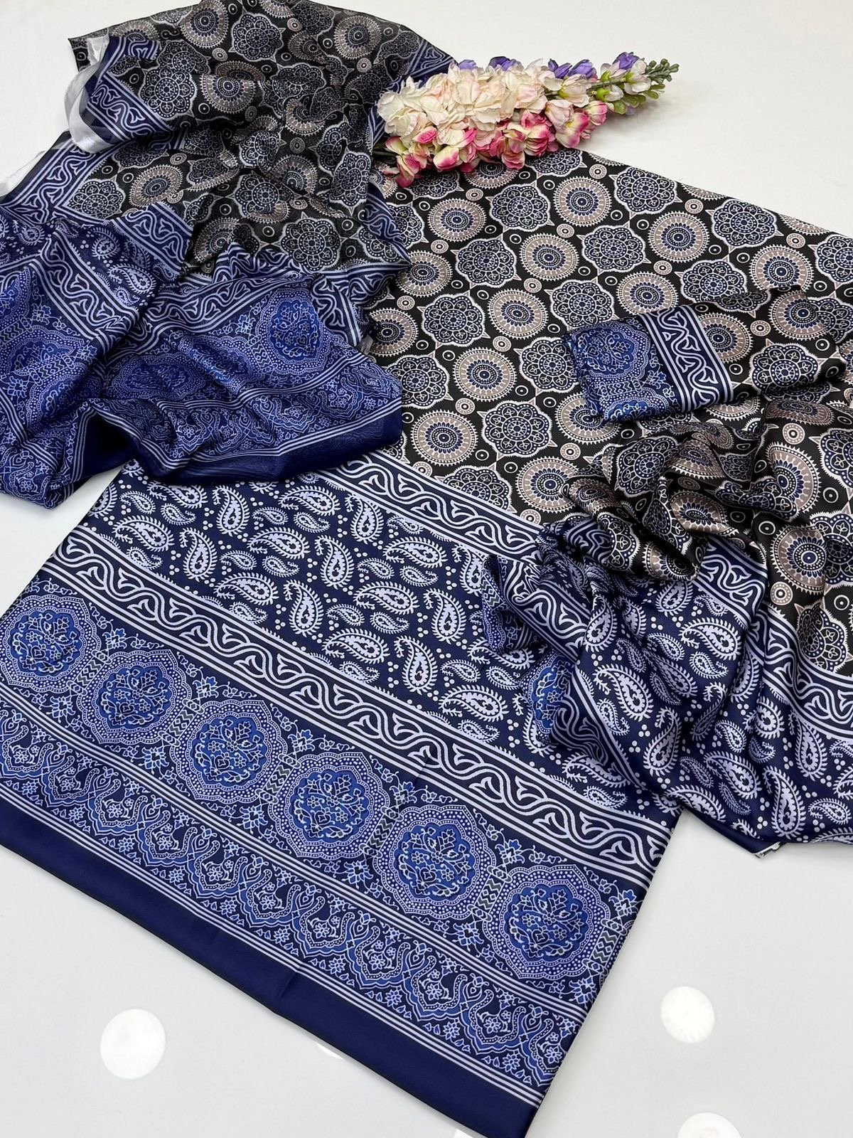 Shamooz China Silk Printed Dress - Image 6