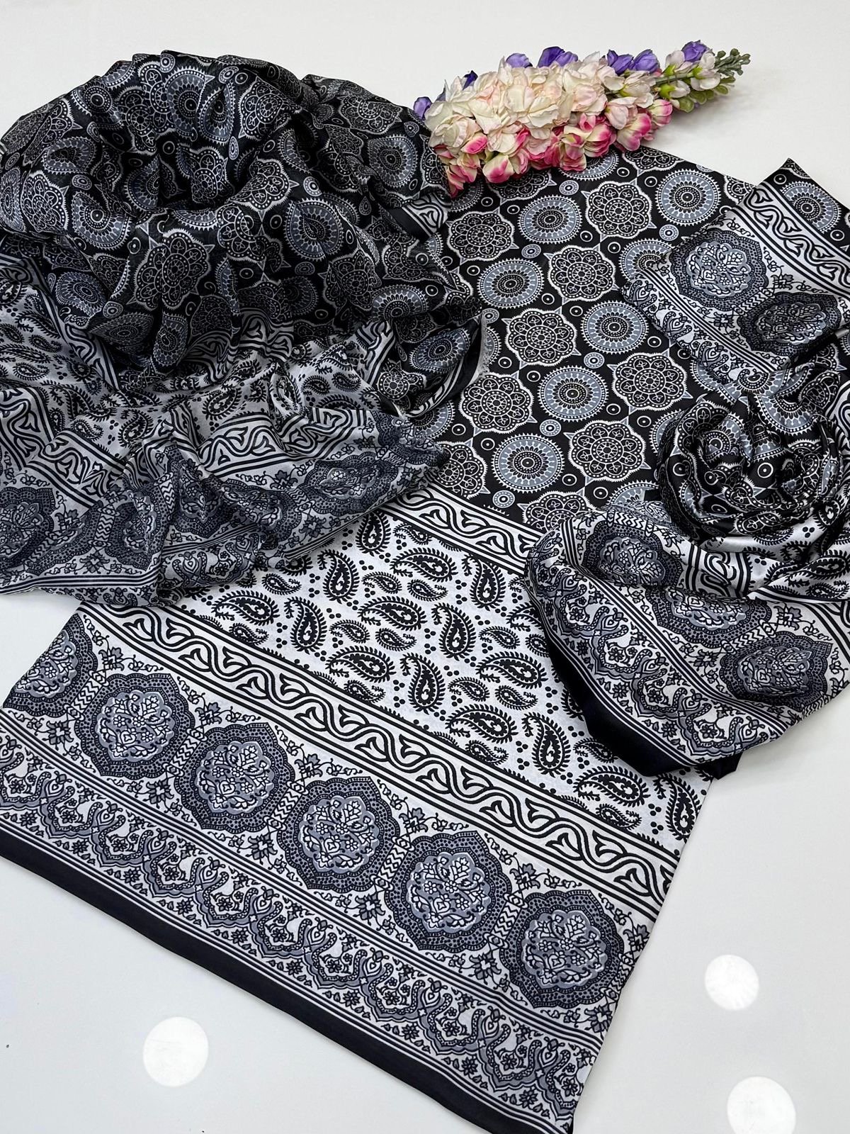 Shamooz China Silk Printed Dress - Image 7